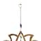 Gold Mango Wood Eclectic Style Windchime, 15" x 30"